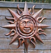 Burnished Copper Sun Wall Art